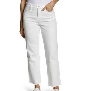 Social Standard by Sanctuary High Rise Crop Straight White Jeans